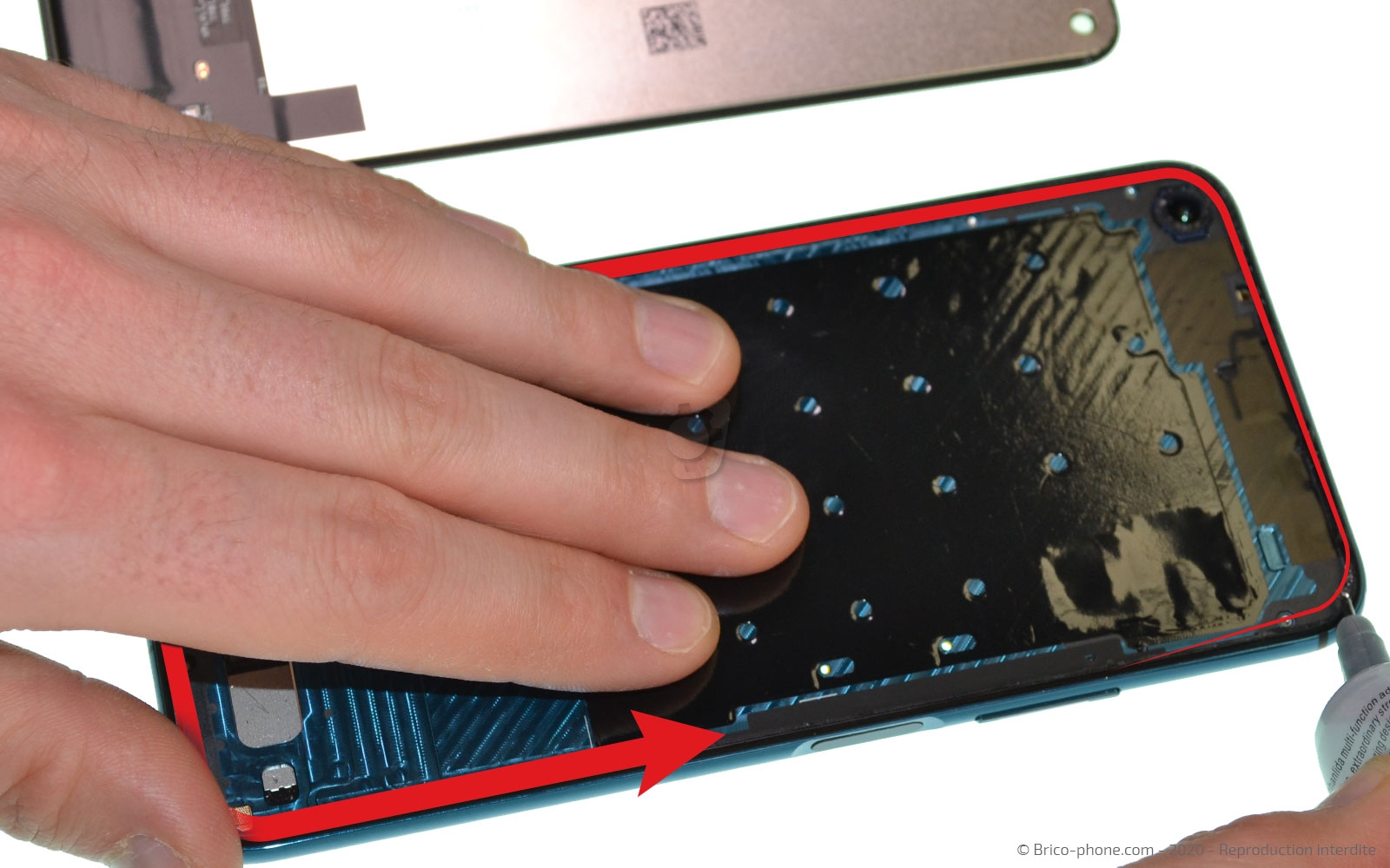 Changement d'écran (vitre + LCD) sur Honor 20 Pro photo 2